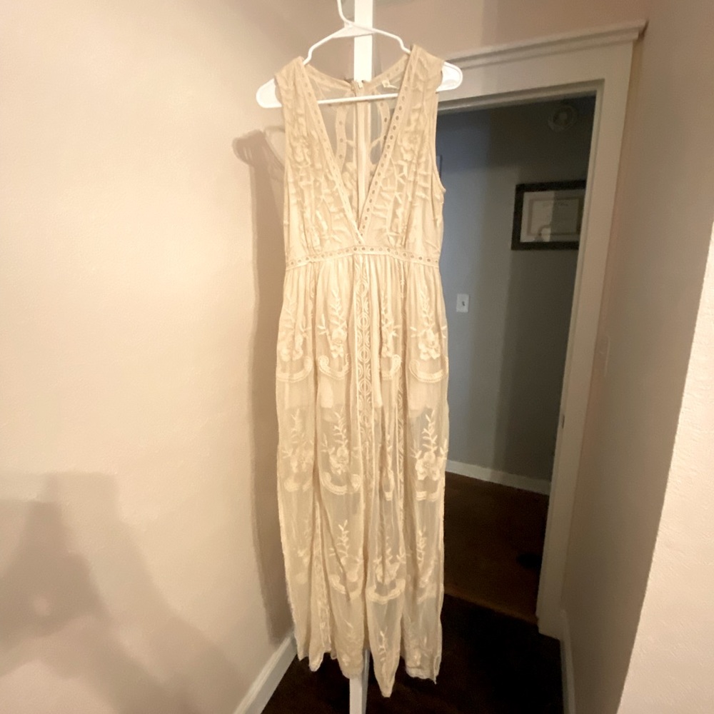 Boutique romper dress lace